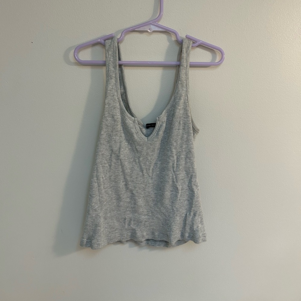 Grey brandy melville tank top.